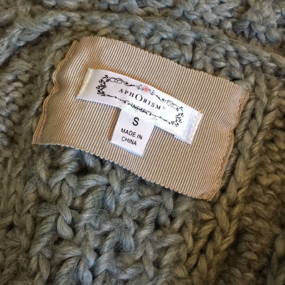 APHORISM wool/alpaca cardigan sweater. Size S - Picture 6 of 6